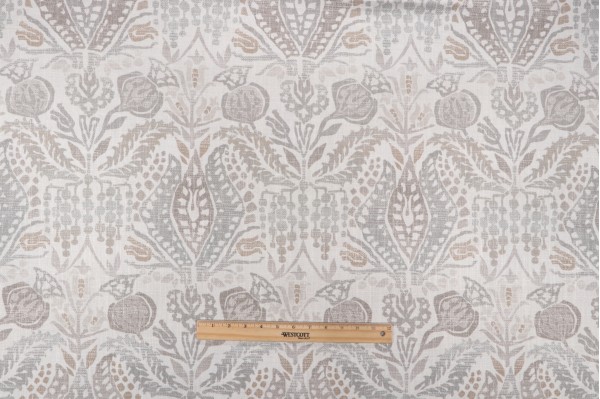 Soho Printed Drapery Fabric in Grain