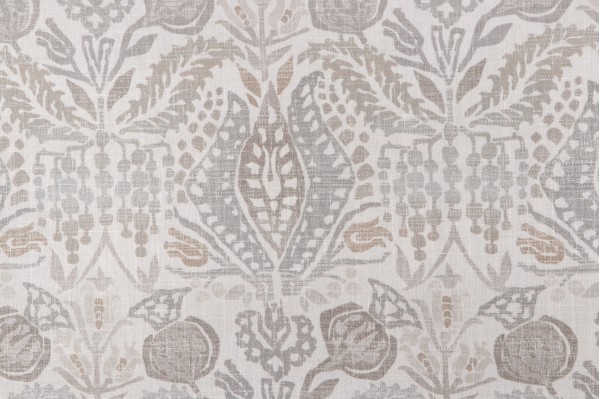 Soho Printed Drapery Fabric in Grain