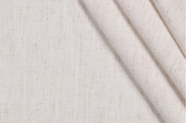Crypton Nomad High Performance Woven Chenille Upholstery Fabric in Snow