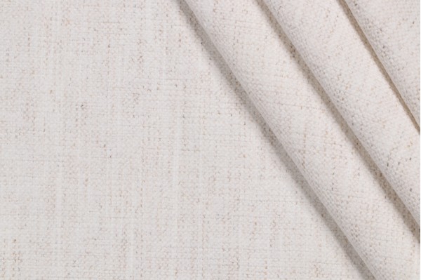Crypton Nomad High Performance Woven Chenille Upholstery Fabric in Snow