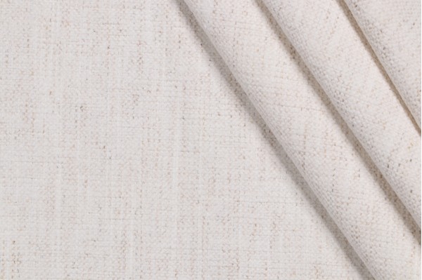 Crypton Nomad High Performance Woven Chenille Upholstery Fabric in Snow