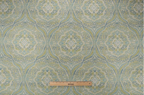 Gavin Woven Outdoor Fabric in Turquoise