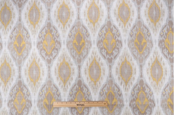 Vern Yip Vibrant Printed Drapery Fabric in Citrine for Trend