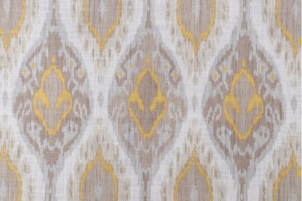 Vern Yip Vibrant Printed Drapery Fabric in Citrine for Trend