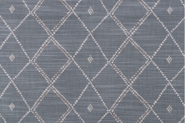 Richloom Mitra Printed Drapery Fabric in Zinc