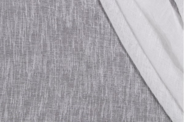 Wish Sheer Drapery Fabric in Snow