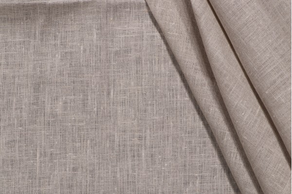World Linen & Textile Co Palazzo Woven Linen Decorator Fabric in Natural