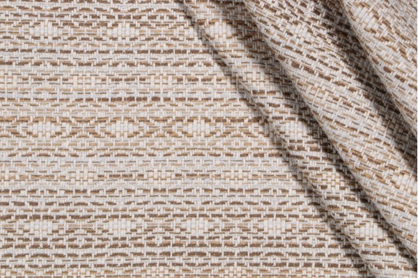 Valdese Weavers Parcae Woven Outdoor Fabric in Straw