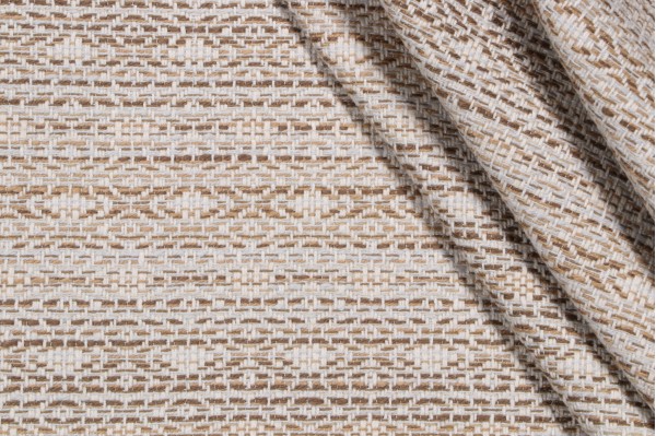Valdese Weavers Parcae Woven Outdoor Fabric in Straw