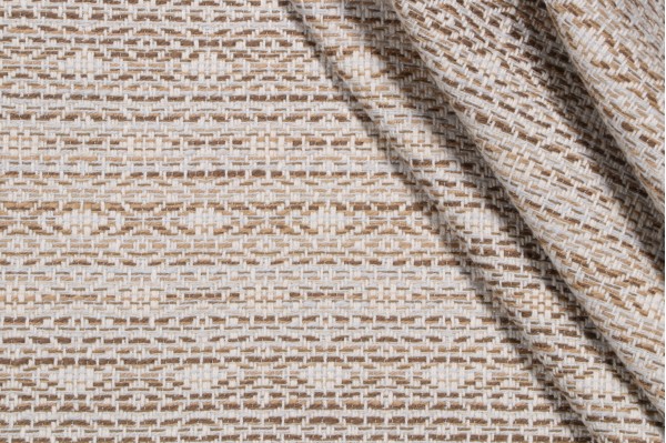 Valdese Weavers Parcae Woven Outdoor Fabric in Straw