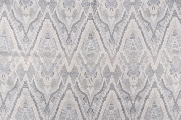 Crypton Deco Style High Performance Woven Upholstery Fabric in Grey