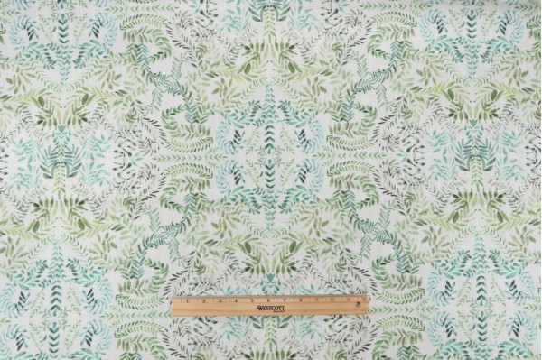 Lacefield Willow Printed Drapery Fabric in Grass