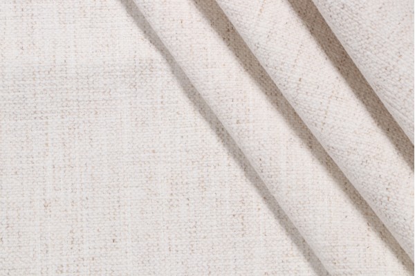 Crypton Nomad High Performance Woven Chenille Upholstery Fabric in Snow