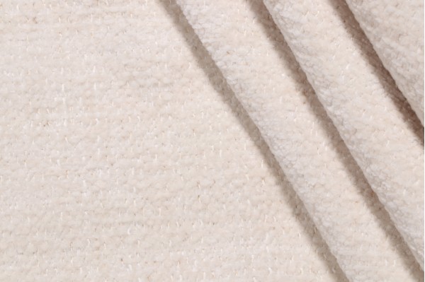 1 Yard Crypton Dorado High Performance Chenille Upholstery Fabric in Parchment