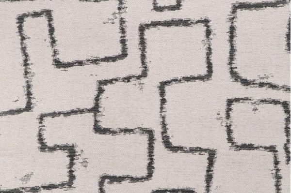 Crypton Imala High Performance Woven Chenille Upholstery Fabric in Charcoal/Cream