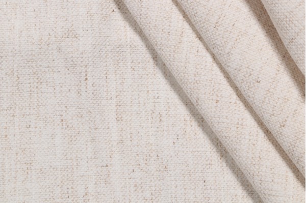 Crypton Nomad High Performance Woven Chenille Upholstery Fabric in Snow