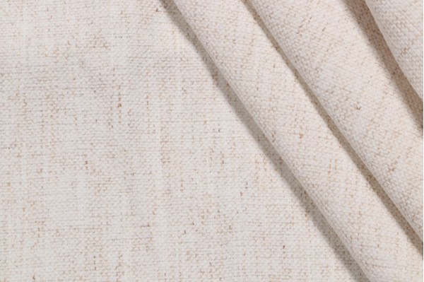 Crypton Nomad High Performance Woven Chenille Upholstery Fabric in Snow