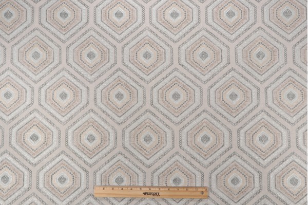 Click for 1 Yards Mill Creek Deep Thinker Embroidered Drapery Fabric in Island Mill Creek Deep Thinker Embroidered Drapery Fabric in Island