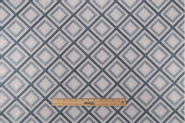 Mill Creek Spellbinder Embroidered Drapery Fabric in Steel
