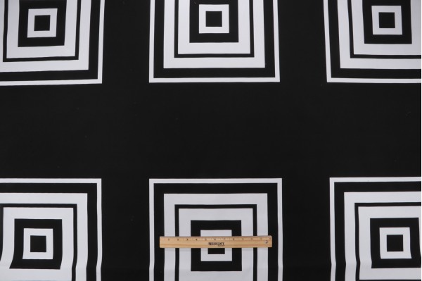 Click for Bryant Fabrics Mitered Stripe 20''x20'' Printed Polyester Pillow Square Outdoor Fabric in Black  Bryant Fabrics Mitered Stripe 20''x20'' Printed Polyester Pillow Square Outdoor Fabric in Black