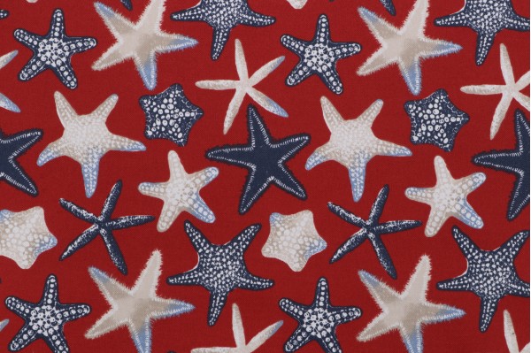 Bryant Fabrics Oceanfront Printed Polyester Outdoor Fabric in Chili 