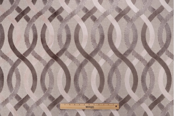 Even Flow Velvet Upholstery Fabric in Ash 