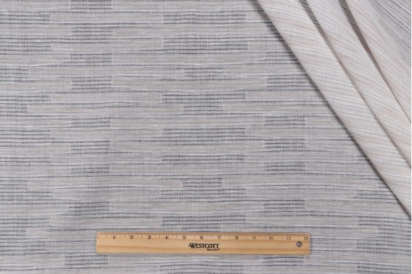 Defined Sheer Drapery Fabric in Linen