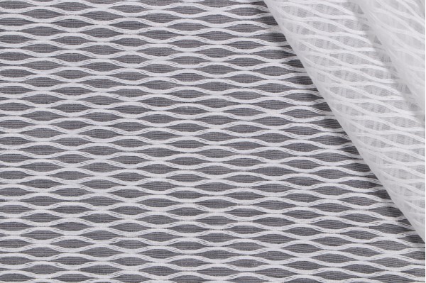 Click for 1.38 Yards Rhythmic Sheer Drapery Fabric in Veil Rhythmic Sheer Drapery Fabric in Veil