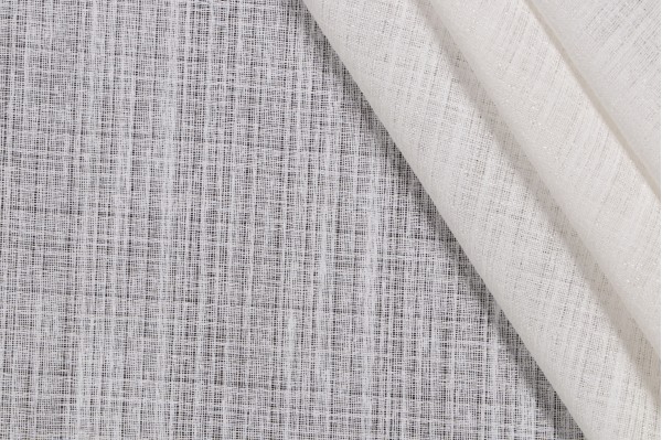 Parks Sheer Drapery Fabric in White
