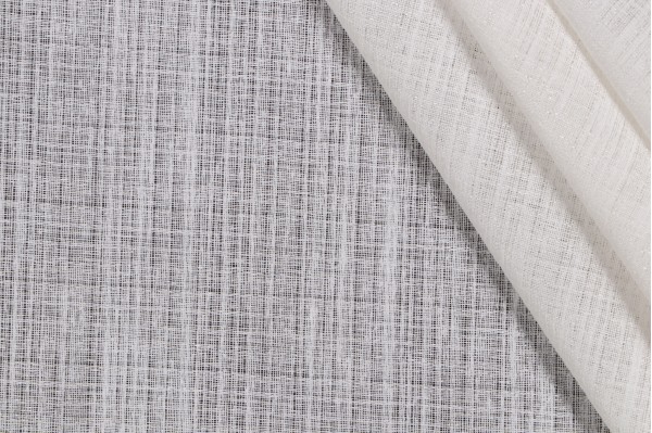 Parks Sheer Drapery Fabric in White