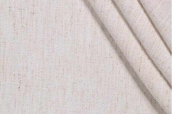 Crypton Nomad High Performance Woven Chenille Upholstery Fabric in Snow