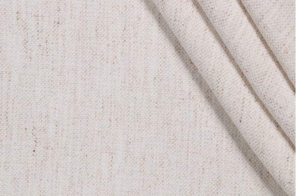 Crypton Nomad High Performance Woven Chenille Upholstery Fabric in Snow