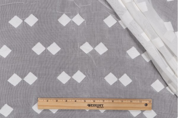 Click for 9.5 Yards Fonthill Balmorie Sheer Drapery Fabric in Ivory for Scalamandre Fonthill Balmorie Sheer Drapery Fabric in Ivory for Scalamandre