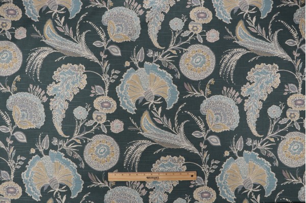 Richloom Maleah Printed Drapery Fabric in Celestial