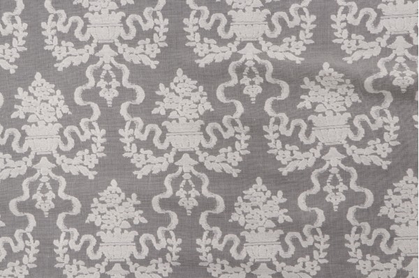 Click for 8.63 Yards Scalamandre Urn & Trellis Sheer Lace Drapery Fabric Scalamandre Urn & Trellis Sheer Lace Drapery Fabric