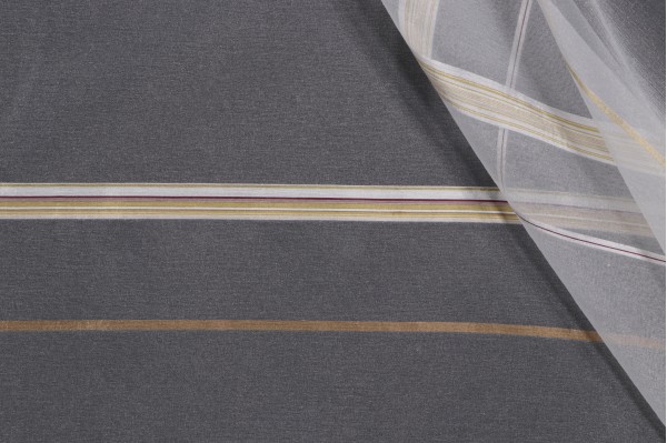 Scalamandre Limon Sheer Drapery Fabric in White Lime