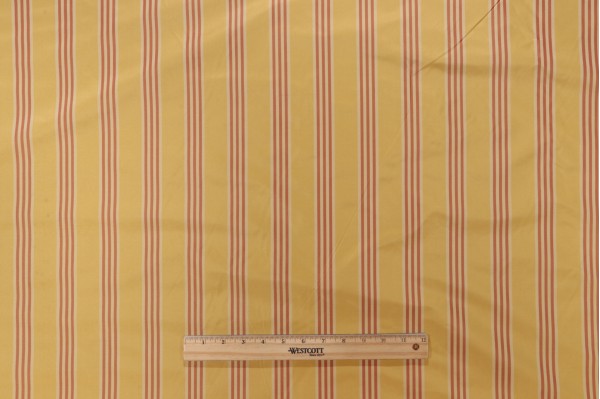 Scalamandre Stripe Silk Decorator Fabric in Sunshine 