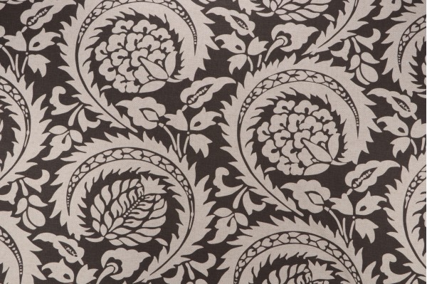 Scalamandre Lisbon Printed Cotton Blend Drapery Fabric in Fossil 