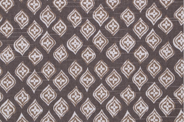 Scalamandre Jasmine Printed Cotton Drapery Fabric in Pebble 