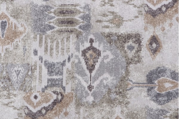 Magnolia Home Jambi Printed Cotton Drapery Fabric in Desert 