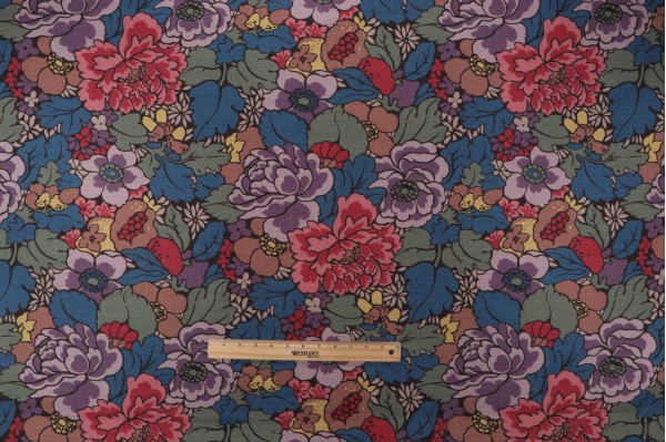 P Kaufmann Forester Blooms Printed Cotton Drapery Fabric in Teal 