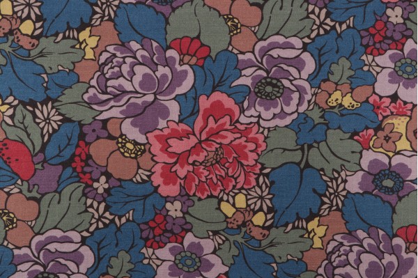 P Kaufmann Forester Blooms Printed Cotton Drapery Fabric in Teal 