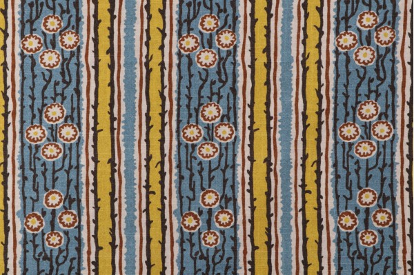 Click for P Kaufmann Leonard Blooms Printed Cotton Drapery Fabric in Azure  P Kaufmann Leonard Blooms Printed Cotton Drapery Fabric in Azure