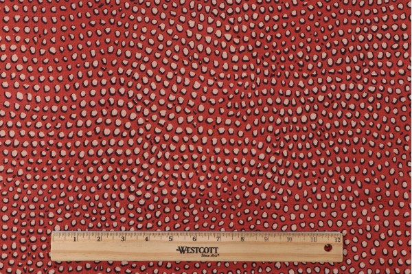 Click for P Kaufmann Bespotted Printed Cotton Drapery Fabric in Terracotta  P Kaufmann Bespotted Printed Cotton Drapery Fabric in Terracotta