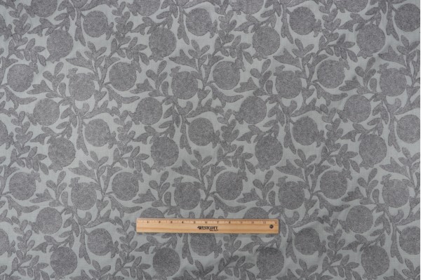 P Kaufmann Chloe Crewel Embroidered Drapery Fabric in Twilight 