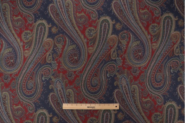 P Kaufmann Kashmir Tapestry Upholstery Fabric in Heritage 