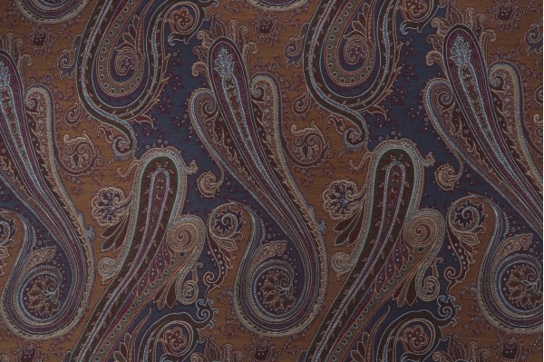 Sample of P Kaufmann Kashmir Tapestry Upholstery Fabric in Eggplant 