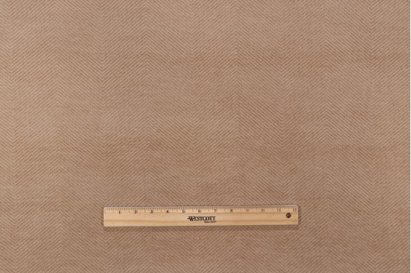 Sample of P Kaufmann Miraloma Woven Chenille Upholstery Fabric in Sand 
