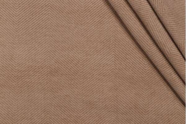 Sample of P Kaufmann Miraloma Woven Chenille Upholstery Fabric in Sand 