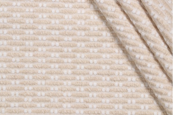 Hamilton Seagrove Woven Chenille Upholstery Fabric in Sand 